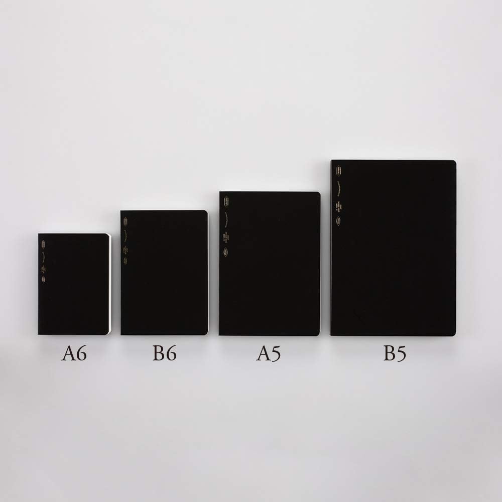 Nitoms S4102 STALOGY Notebook, B5, Squared, 365 Days Notebook, Black