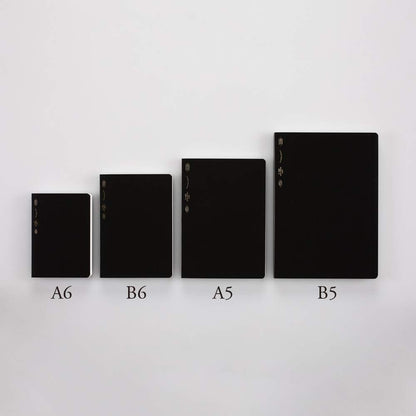 Nitoms S4102 STALOGY Notebook, B5, Squared, 365 Days Notebook, Black