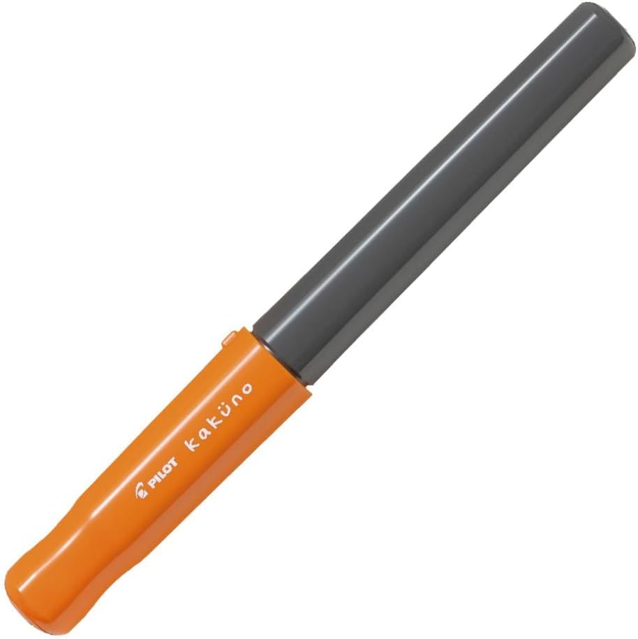 PILOT Kakuno Fountain Pen of Biginners, Medium Nib, Orenge Body (FKA-1SR-OM)