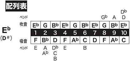 Tombo Major Boy Eb 10 holes harmonica