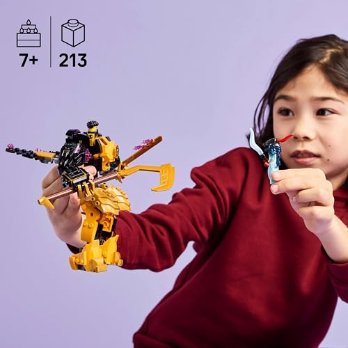 LEGO NINJAGO Arin’s Spinjitzu Battle Mech Toy Set 71839 Building Blocks Toys for 7+ Gift for Boys and Girls