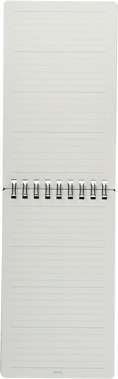 Midori 19003011 Diamond Memo, Large, 0.2 inch (5 mm) Ruled, Black, Set of 10