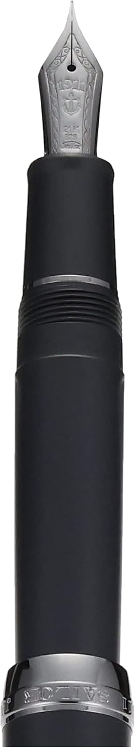 Sailor Fountain Pen Professional Gear Imperial Black Fine Point 11-3028-220 design details