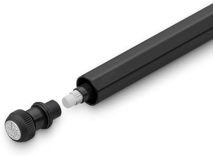 Kaweco Special Mechanical Pencil Black 0.5 mm I Lead Pencil Made of Aluminium I Push Lead Pencil 14 cm I Refillable Pencil with Eraser