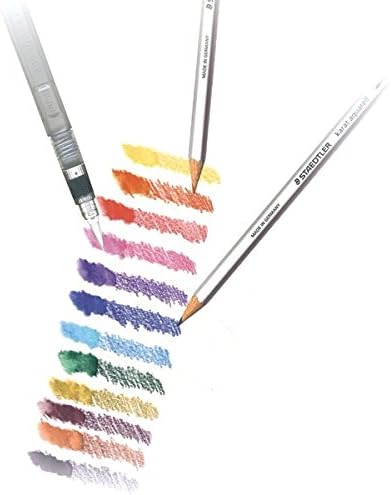 Staedtler 125 M12 Colored Pencils, 12 Colors, Watercolor Pencils, Karat Aquerel