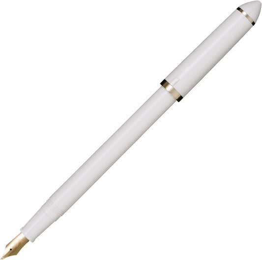 Sailor Fude DE Mannen Fountain Pen, Pearl White, Special Nib (12-0150-010), main image