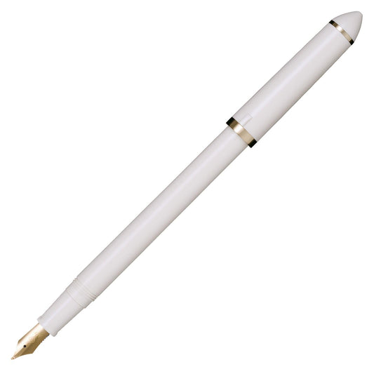 Sailor Fude DE Mannen Fountain Pen, Pearl White, Special Nib, 12-0150-010