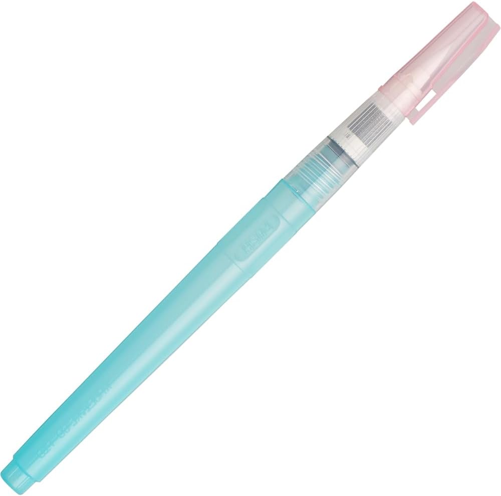 Kuretake PHYS Water brush pen Long, 12mm Medium tip,for Watercolor Paint, urban outdoor travel sketch, Professional, Artists, Crafters, Made in Japan