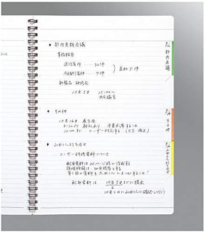 Kokuyo Twin Ring Notebook (Edge Title), B5, B Ruled, 40 Sheets