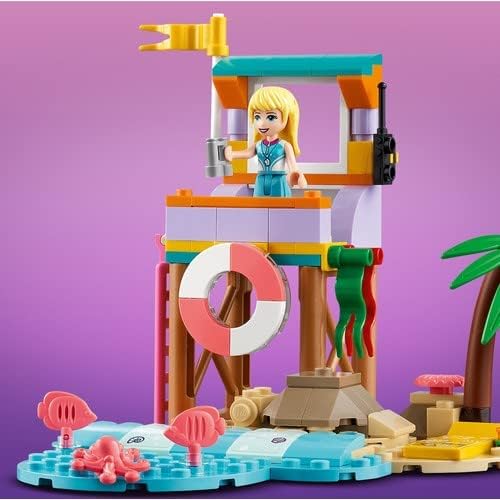 LEGO Friends Surfer Beach Fun 41710 Building Kit - Comes with Friends Lifeguard Character Stephanie;Beach Toy for Kids Aged 6+