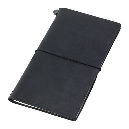 DESIGNPHIL Traveler's Notebook, Regular Size, Black, 13714006