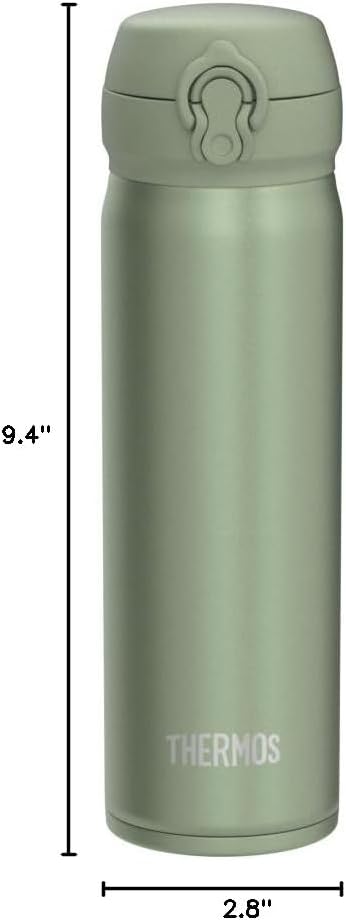 Thermos JNL-606 SMKKI Vacuum Insulated Portable Mug, 20.3 fl oz (600 ml), Smoked Khaki, Easy to Clean, Lightweight Type, One-Touch Opening, Stainless Steel Bottle, Hot and Cold