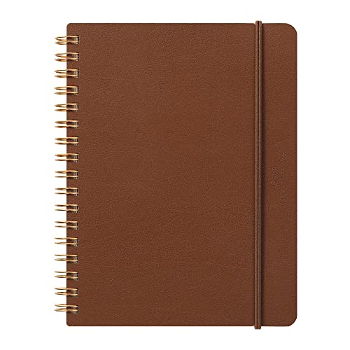 DESIGNPHIL 15223006 Midori Ring Notebook, Grain, B6 Deformation, Dark Brown