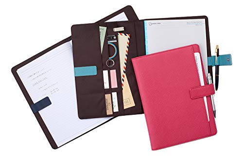 RaymayFujii CN255P Notebook Cover, B5, Multi-Cover Notebook with Belt, Pink