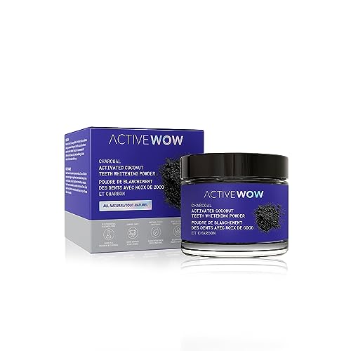 Active Wow Teeth Whitening Charcoal Powder Natural