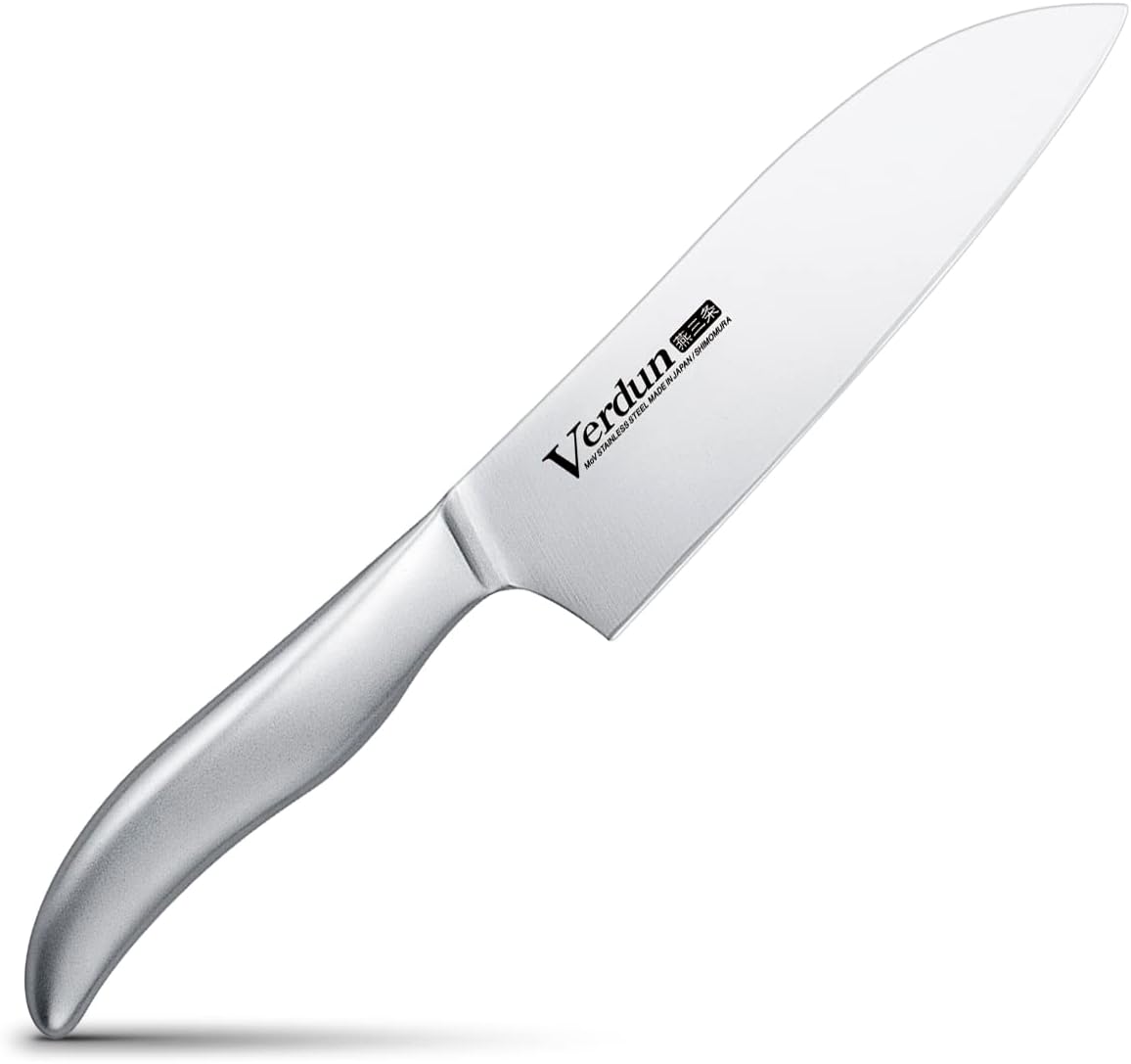 Shimomura Kogyo Made in Japan Verdun Santoku Knife 165mm Molybdenum Vanadium Steel Dishwasher compatible OVD-11 Niigata Tsubame Sanjo
