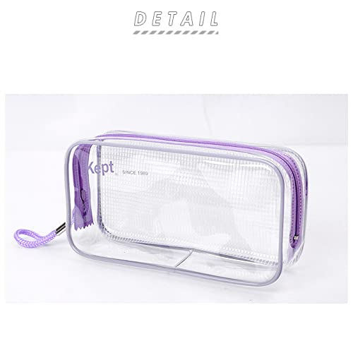 Kept Raymay Fujii KPF902H Pencil Case, Clear Pen Pouch, Light Blue