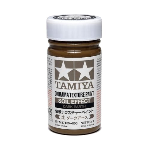 TAMIYA America, Inc Dio Texture Paint Soil - Dk Earth, TAM87109