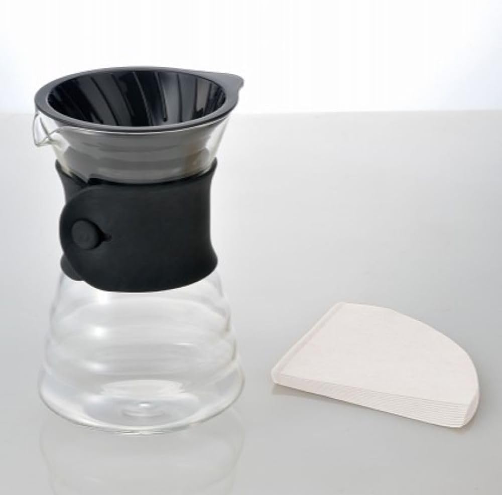 Hario V60 Drip Coffee Decanter, 700ml, Black