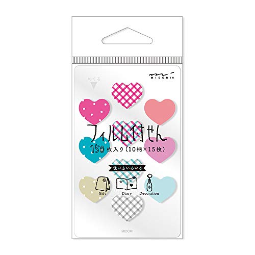 Midori Mini Sticky Note, Film Fusen Heart (11375006)