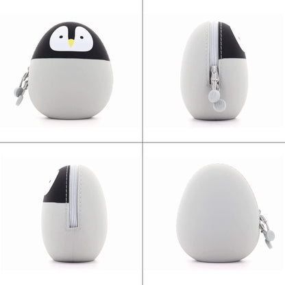 LIHITLAB PuniLabo Zipper Pouch, Egg-Shaped, 3.8" x 4.7", Calico Cat (A7783-7), Large: 1.3 x 4.7 x 3.8 inches