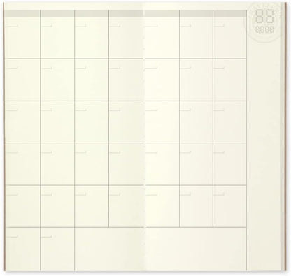 Traveler's Notebook Planner Refill Monthly Free Regular Size 14317006
