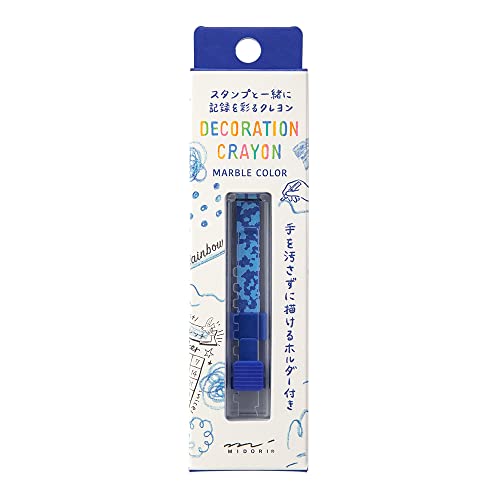 Midori Crayons Decorative Crayons Rainbow 38112006 (Light blue x blue)