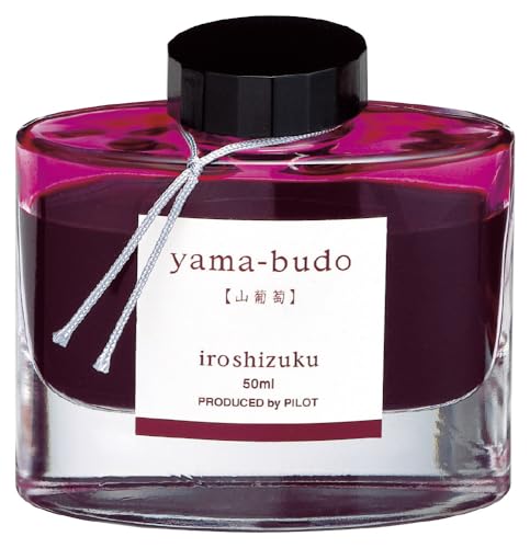 Pilot INK-50-YB Iroshizuku Fountain Pen Ink - 50ml Bottle - Yama Budo Wild Grapes (Bordeaux) (Japan Import)
