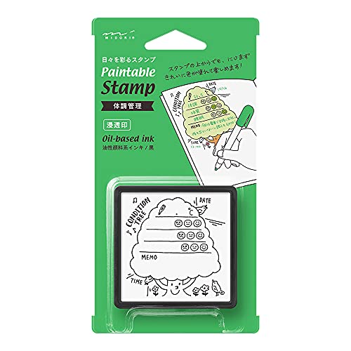 Midori DESIGNPHIL Paintable Stamp Health Management - 35422006