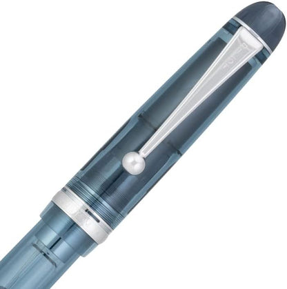 PILOT Custom 74 Skeleton TurquoiseGreen Fountain Pen M FKKN-12SR front view