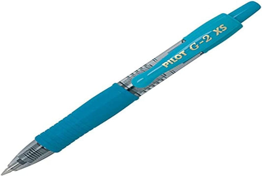PILOT G2 Pixie Light Blue Rollerball Pen 0.7mm Nib Tip 0.39mm Line Width Mini Travel Gel Ink Retractable G207 (Pack Of 1)