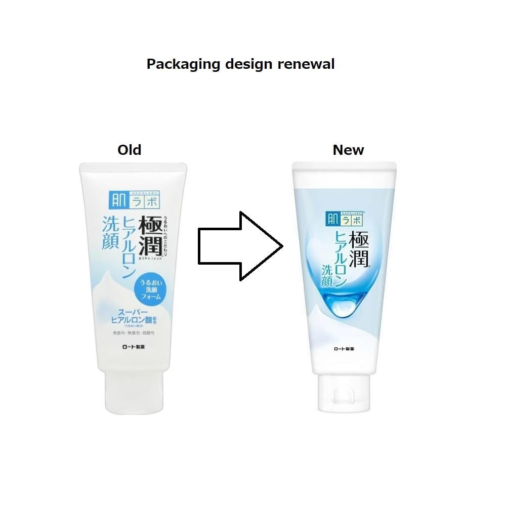 Hada Labo Rohto Gokujun Hyaluronic Face Wash - 100g, White, 3.52 Ounce (Pack of 1)