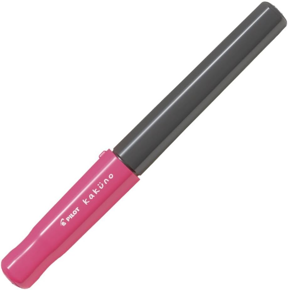 PILOT Kakuno Fountain Pen of Biginners, Medium Nib, Pink Body (FKA-1SR-PM)