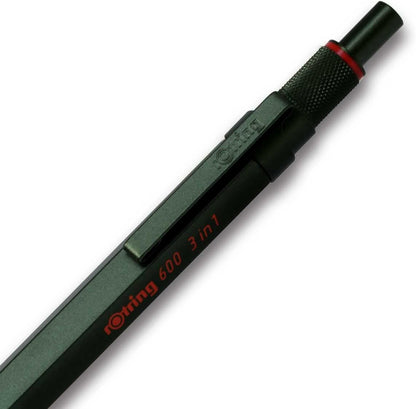 Rotring Multi Pen Camouflage Green 600 3 in 1 2159368 rOtring Mechanical Pencil Fine Writing Stationery German Drafting Pen Professional Ballpoint Pen