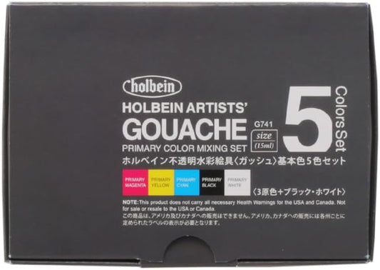Holbein 5 primary colors set gouache gouache (japan import)