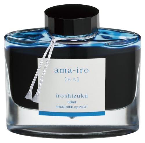 Pilot Iroshizuku Fountain Pen Ink - 50 ml Bottle - Ama-iro Sky Color (Sky Blue) (japan import)