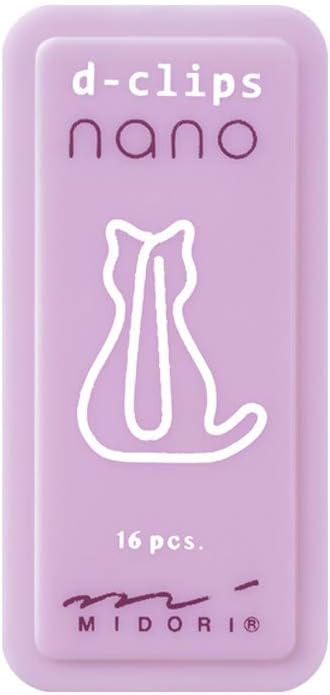 Midori 43377006 Deep Clips Nano Cat Pattern