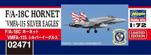 ハセガワ(Hasegawa) Hasegawa 02471 1/72 US F/A-18C Hornet VMFA-115 Silver Eagles Plastic Model
