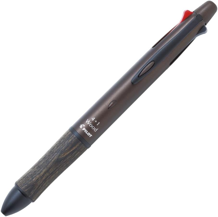 PILOT 4+1 Wood/Wood [Dark Brown] BKHFW2SRDBN Maximum Diameter 0.6 inches (14.1 mm), Total Length 5.8 inches (148 mm)