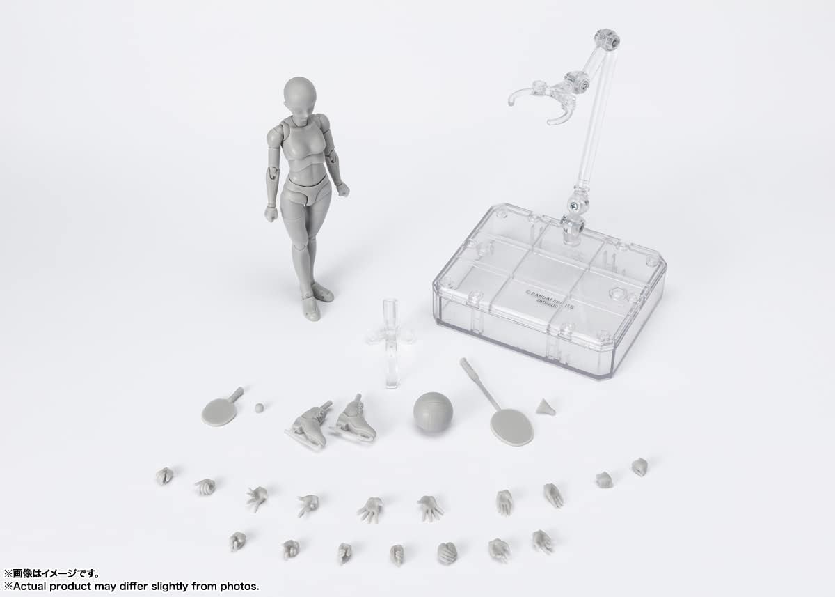 TAMASHII NATIONS - Body-Chan -Sports- Edition DX Set (Gray Color ver.), Bandai Spirits S.H.Figuarts Action Figure