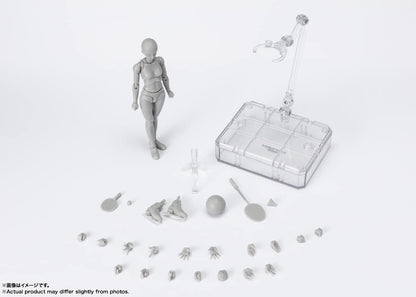 TAMASHII NATIONS - Body-Chan -Sports- Edition DX Set (Gray Color ver.), Bandai Spirits S.H.Figuarts Action Figure