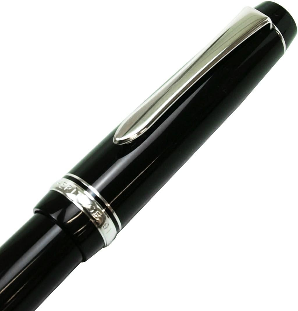 PILOT Fountain Pen Custom Heritage 91, EF-Nib, Black Body (FKVH-1MR-BEF) side view