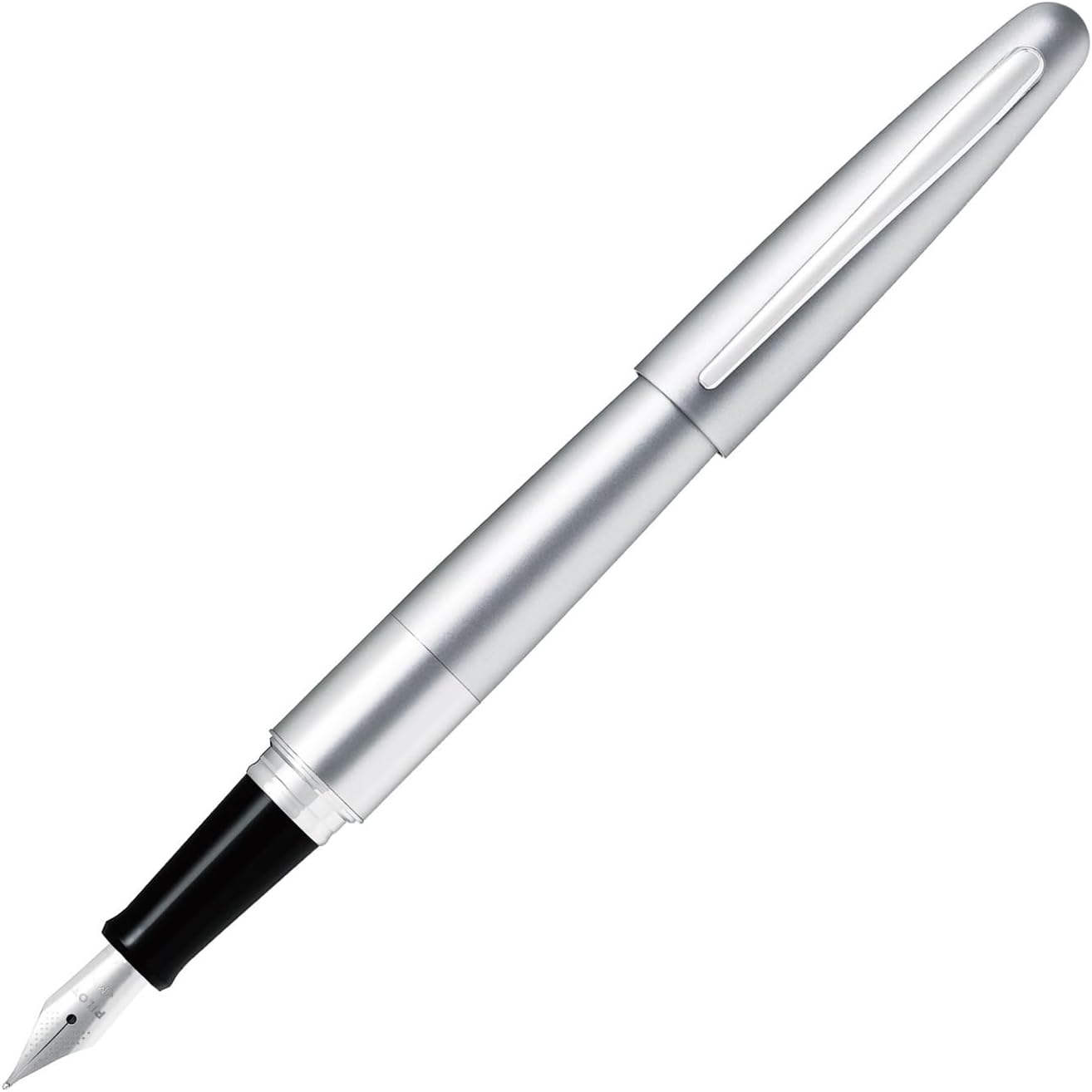 PILOT Cocoon Fountain Pen Medium Nib Silver Body (FCO-3SR-S-M), main image