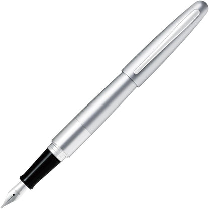 PILOT Cocoon Fountain Pen Medium Nib Silver Body (FCO-3SR-S-M), main image