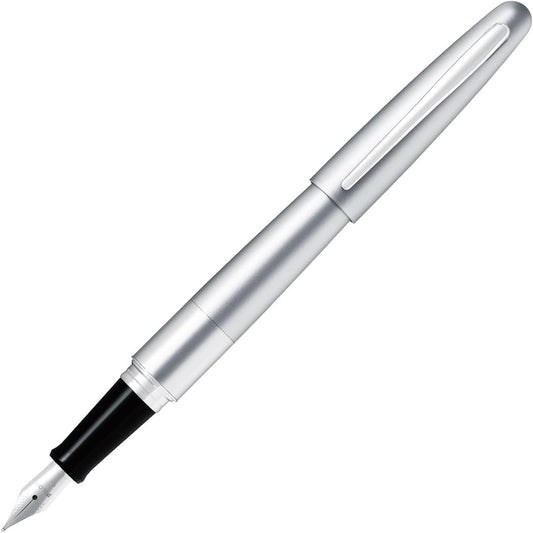 PILOT Cocoon Fountain Pen Medium Nib Silver Body (FCO-3SR-S-M), main image