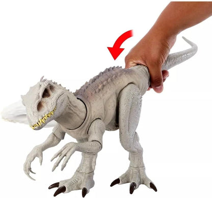 Jurassic World Indominus Rex Dinosaur Toy with Lights, Sounds, Chomp and Side to Side Neck Motion, Camouflage N Battle I-Rex, Digital Play