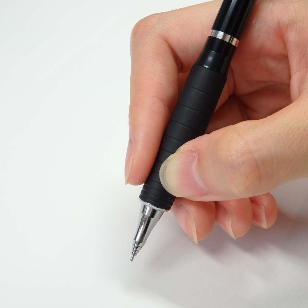 Pentel Mechanical Pencil Orenz with Rubber Grip 0.2mm, Black Body (XPP602G-A)