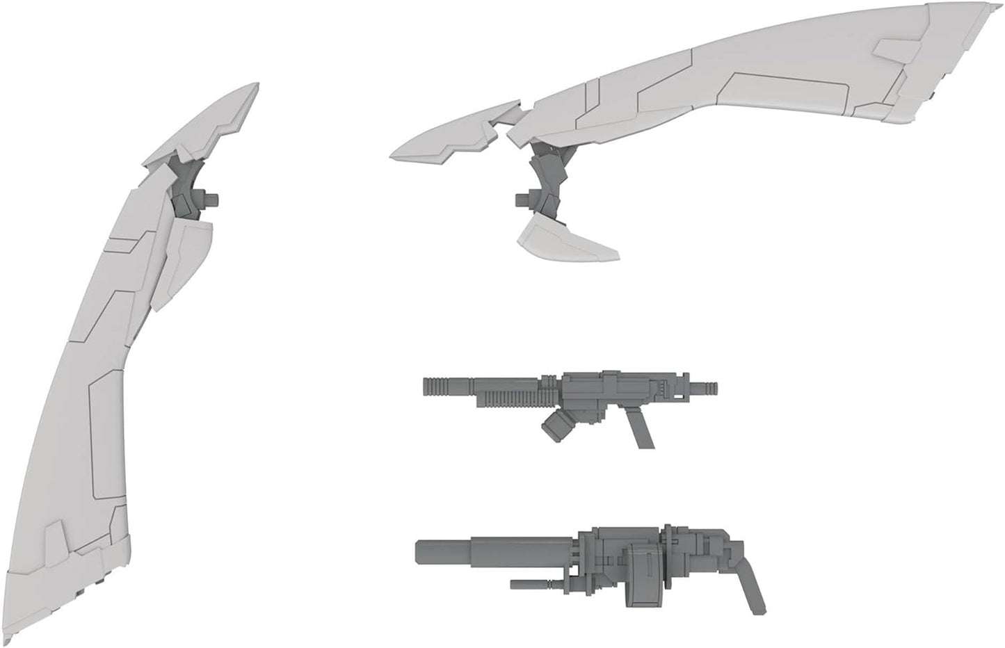 Power Dolls 2: Extension Set A Angel Wing & M51 1:48 Scale Model Kit