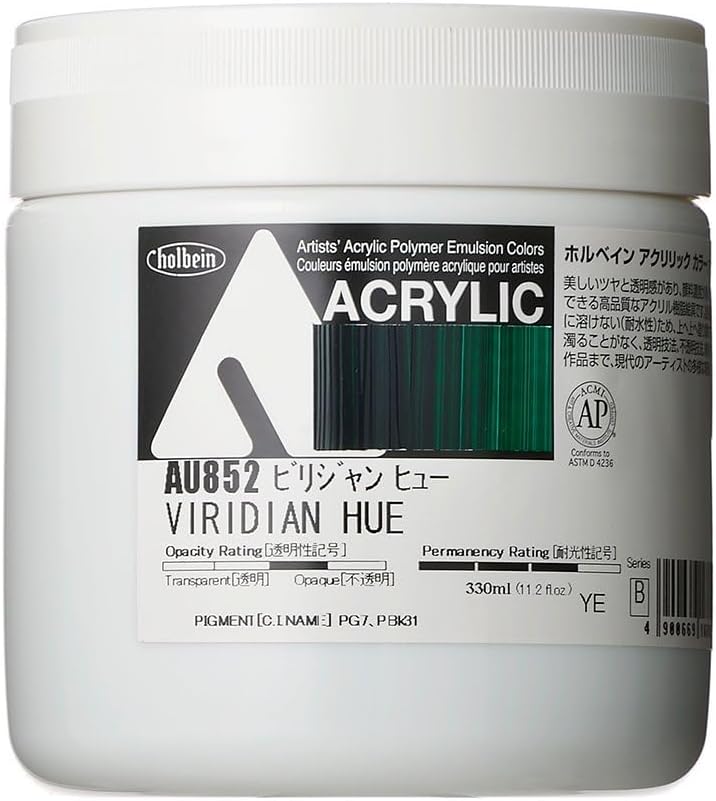 Holbein Acrylic Color [Heavy Body] AU852 330ml Viridian Hue 16852