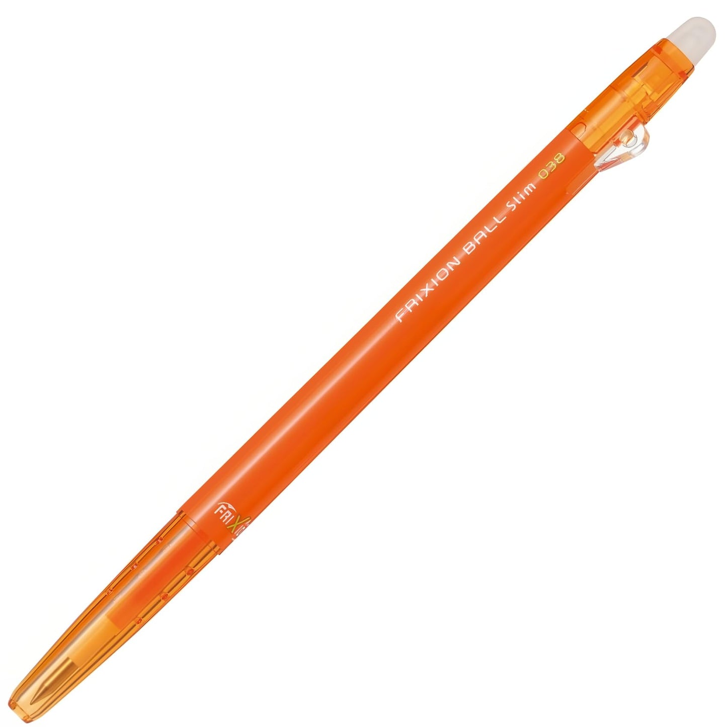 Pilot Frixion Ball Slim 038 Ballpoint Pen, Orange (LFBS-18UFO)